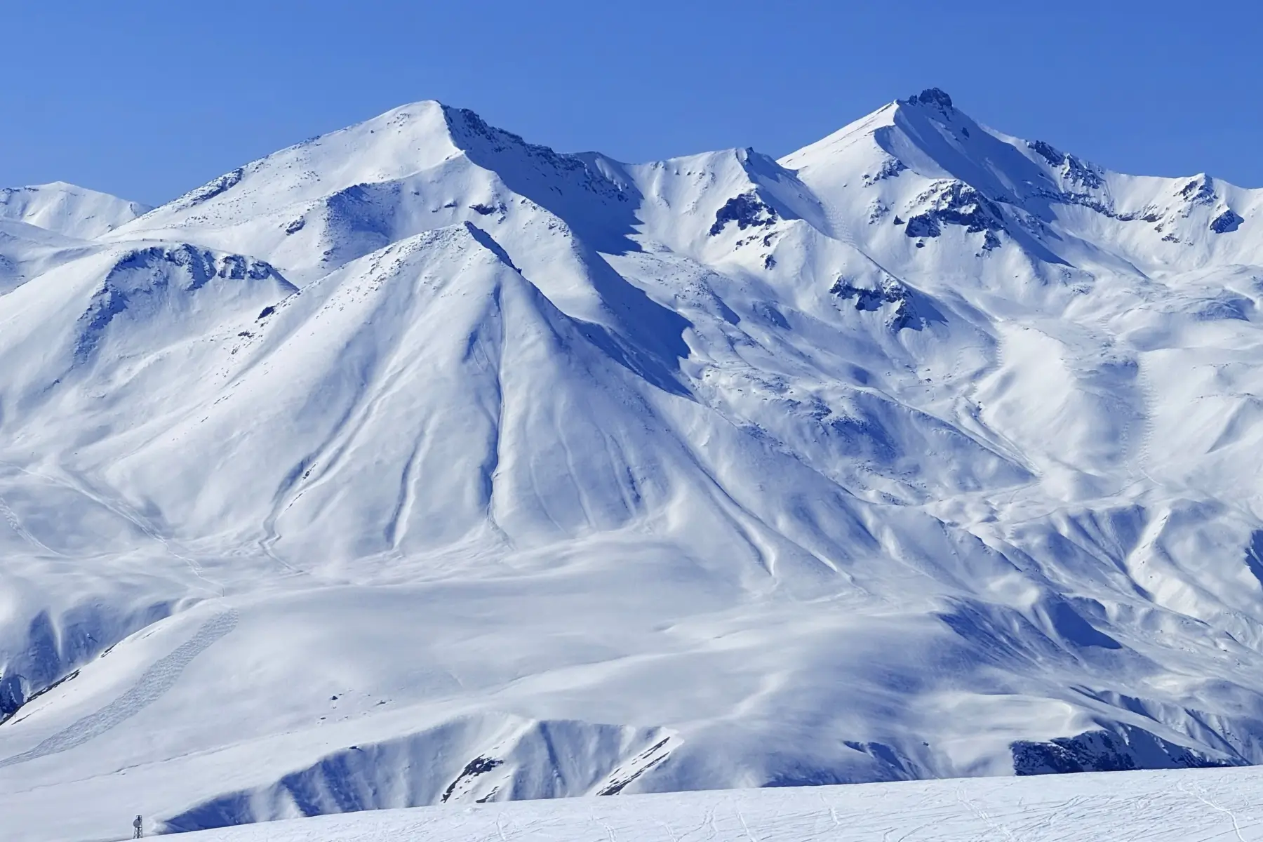 Georgian Mountains covered with snow